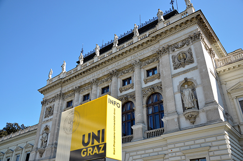 Das Hauptgebäude der der Uni Graz 