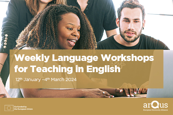 Arqus Weekly Language Workshops for Teaching in English 