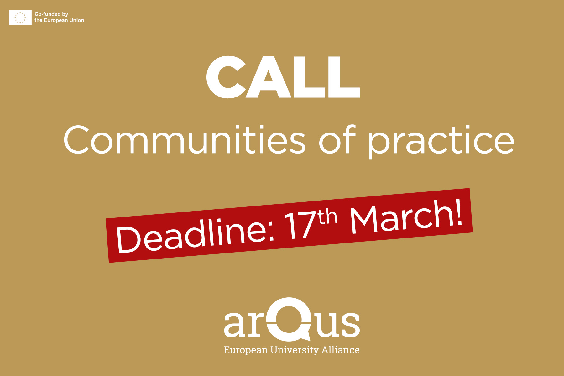 Call for Communities of Practice 