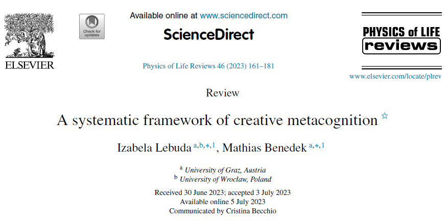 Creative Metacognition Review 