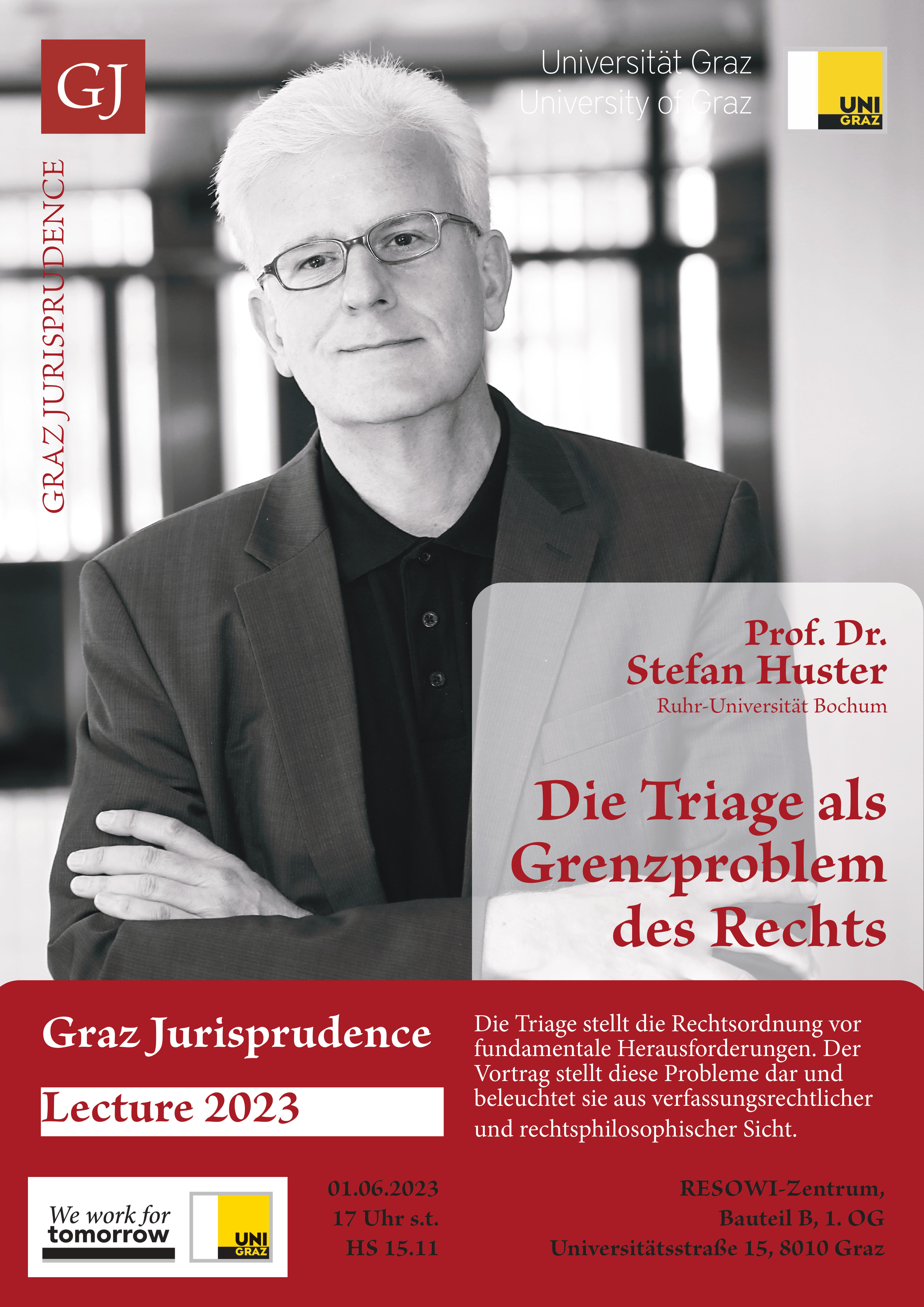 Einladung Vortrag Dr. Stefan Huster 