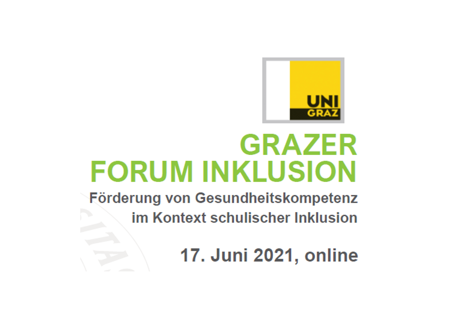 Grazer Forum Inklusion 2021 